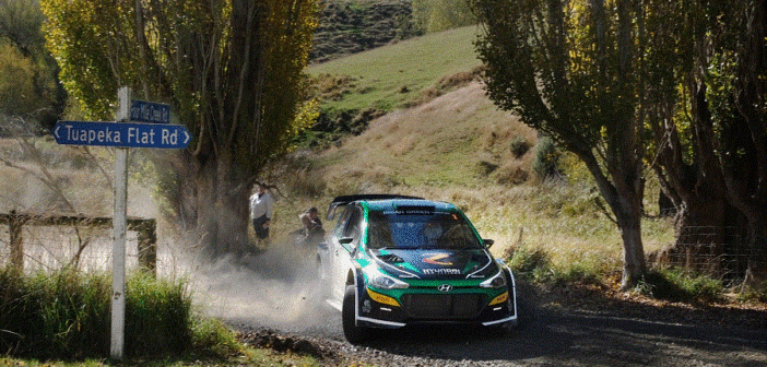 Paddon in azione sugli sterrati dell'Otago.