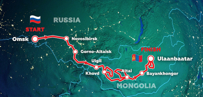 Il tracciato dell'edizione 2021 del Silk Way