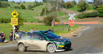 La Hyundai i20 AP4 di Paddon in azione.