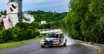 La Fabia di Tempestini sulle strade di Pitesti.