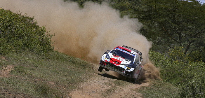 Ogier in azione sui sentieri dello shakedown.