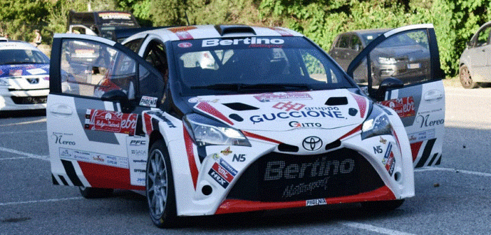 Una delle Yaris N5 della famiglia RMS Motorsport che Natale Bertino ha portato in Italia.