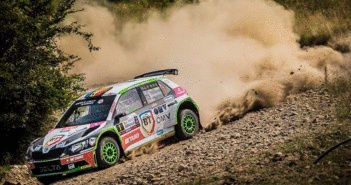 La Fabia R5 by Delta rally di Tempestini sulla terra di Sibiu.