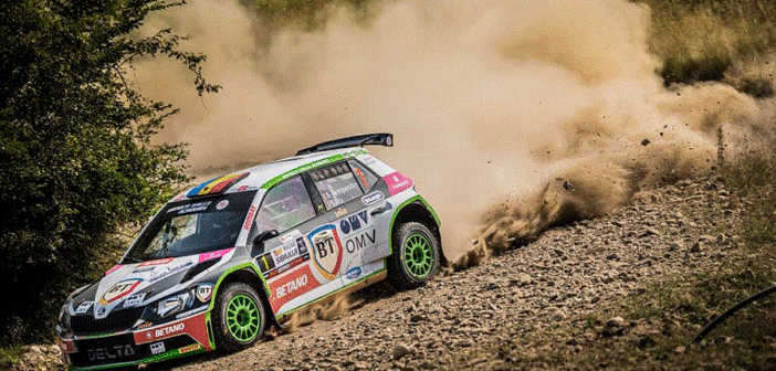 La Fabia R5 by Delta rally di Tempestini sulla terra di Sibiu.