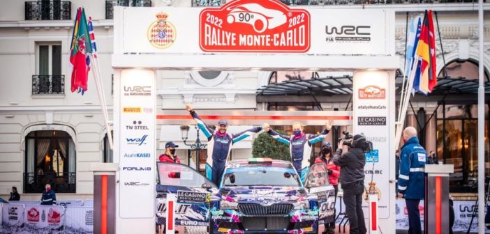 Nell'immagine Miele - Beltrame, vincitori del WRC2 "Masters"