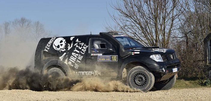 Il Nissan Pathfinder Proto del vincitore in azione.