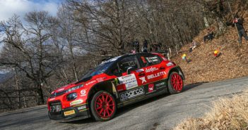 La C3 di Crugnola nella sua cavalcata al rally del Ciocco.