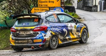 La Fiesta Rally3 di Franceschi sotto la pioggia di Croazia.