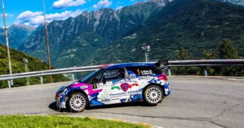 Simone Miele ed Eleonora Mori, sulle strade del Coppa Valtellina. (Foto Scalvazio)