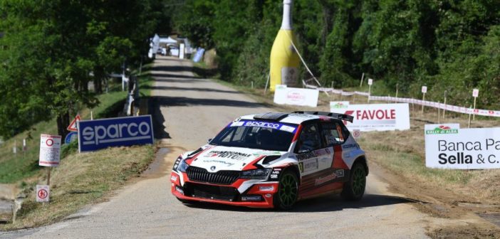 In azione Fabio Andolfi e Manuel Fenoli, primi leader del Rally di Alba.