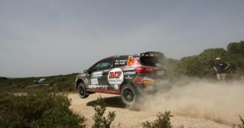 La Rally3 di Brazzoli in azione in Sardegna.