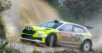 La nuova Fabia RS Rally2 surfa sulla terra del Lausitz Rallye