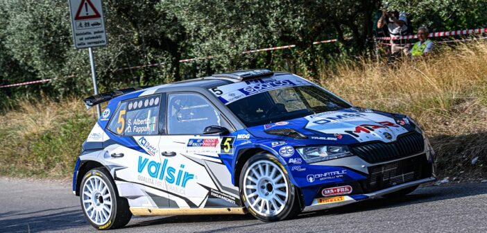 La Skoda di Stefano Albertini al Mille Miglia uno dei protagonisti delle ultime stagioni CIR