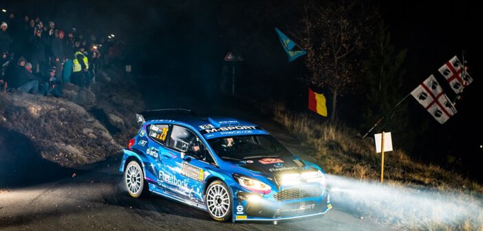 Munster sulla Fiesta Rally2 al recente rally Montecarlo.