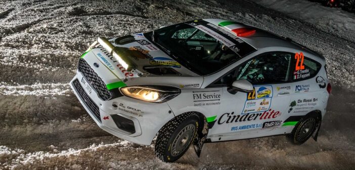 La Fiesta rally4 di Trentin sulle speciali dell'Aluksne.