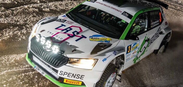 La Fabia by SRT di Nordstrand in azione all'Aluksne.