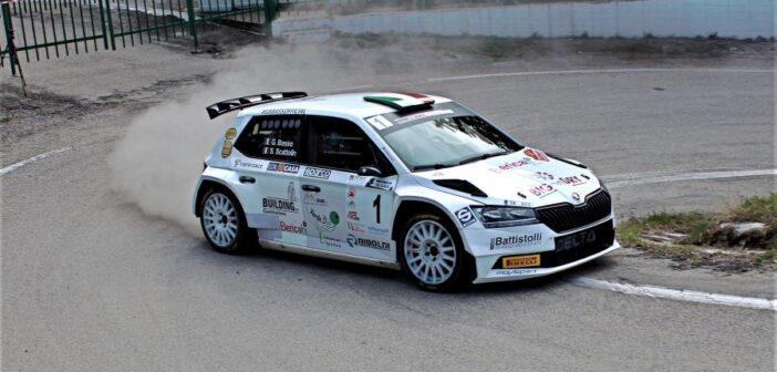 In azione Giandomenico Basso e Simone Scattolin, all'ultimo Rally Team 971. (Foto Scalvazio)