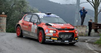 La Citroen C3 Rally2  di Andrea Crugnola sulle speciali della Garfagnana