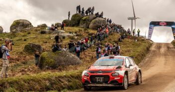 Ostberg in azione nell'arena di Fafe nell'ERC 2023