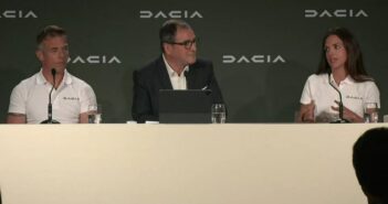 Loeb e la Gutierrez alla presentazione del programma Dacia