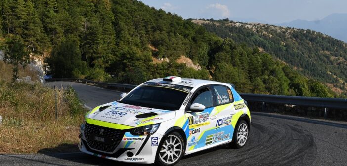 La Peugeot 208 Rally4 di Daprà sulle speciali del Roma Capitale