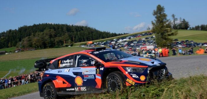 La Hyundai di Suninen da spettacolo in Austria (Foto Harald Illmer)