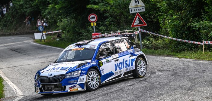 Albertini nella sua ultima uscita CIRA al rally della Lana