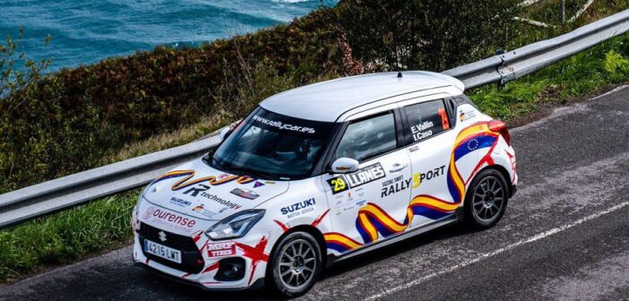 La Suzuki Swift della R-Technology al rally Llanes prova del Super campionato