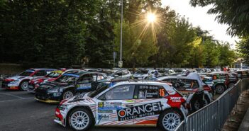 Il parco chiuso di Roma dominato dalle rally2