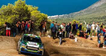 Il campione dello Junior WRC Creighton all'Acropoli