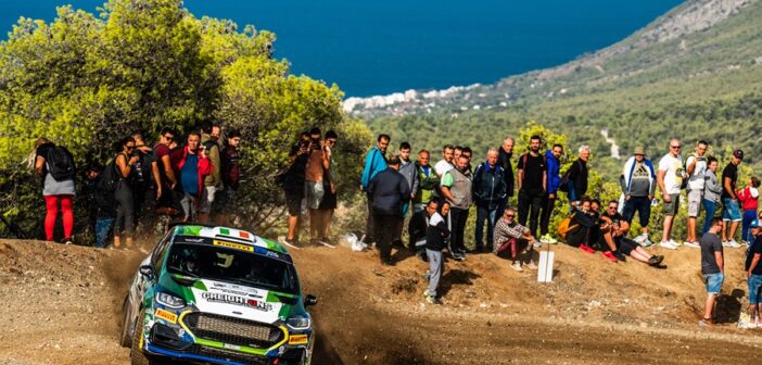 Il campione dello Junior WRC Creighton all'Acropoli