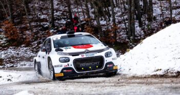 La Citroen C3 di Rossel sulla neve più marcia secondo nella generale