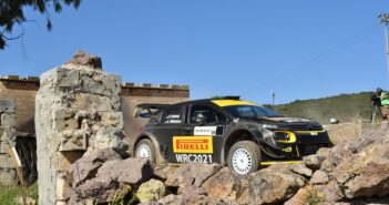 La C3 WRC+ utilizzata nei test dalla Pirelli apripista in Sardegna