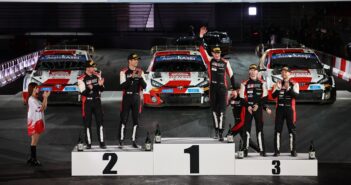 Il podio del Japan monopolizzato dally Yaris della Toyota Gazoo Racing