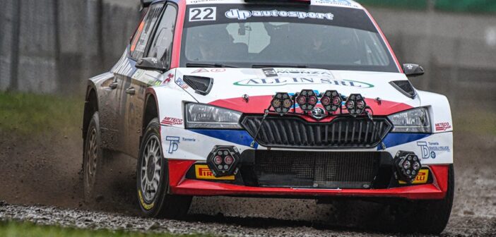 Daprà nel suo debutto sulla Fabia al ACI Rally Monza