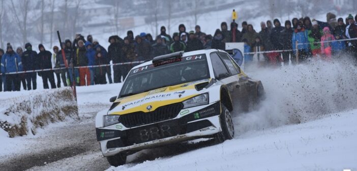 La Skoda Fabia Rally2 Evo di Lengauer incanta il pubblico