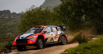 La Hyundai i20 N Rally1 nella sgambata all'Aboboreira