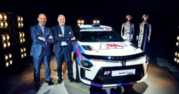 Biasion al fianco di Napolitano alla presentazione della Ypsilon Rally4 HF