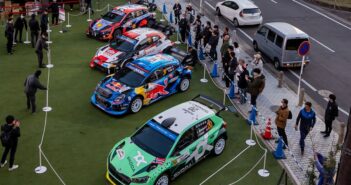 Il parco vetture WRC e WRC2 al Japan ventitré