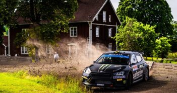 Oliver Solberg in azione nello Scandinavia dove ha ribadito il valore