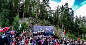 Il podio finlandese della power stage