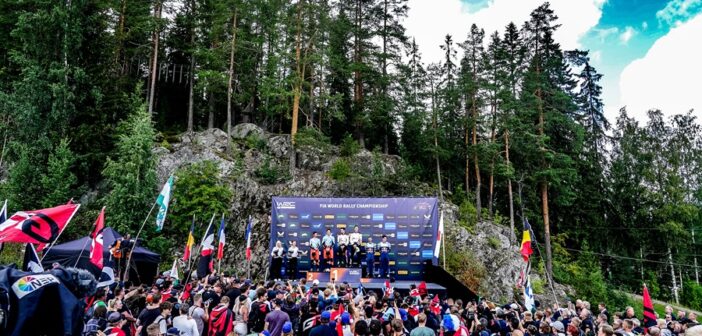 Il podio finlandese della power stage