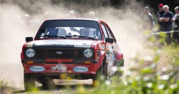 La Ford Escort RS di Tonelli in azione sulle speciali finniche