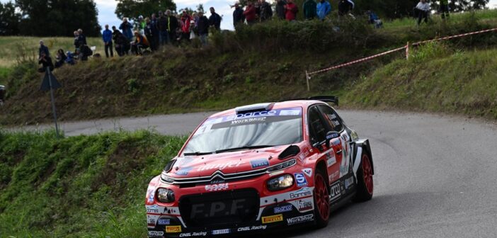 La Citroen C3 Rally2 di Crugnola Ometto detta il passo