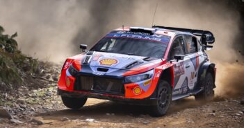 La i20 N Rally1 di Lappi in azione