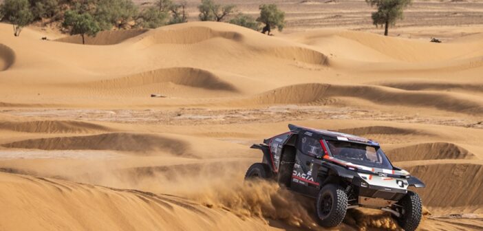 Al Attiyah tra le dune del marocco mette le ali alla Dacia Sandriders