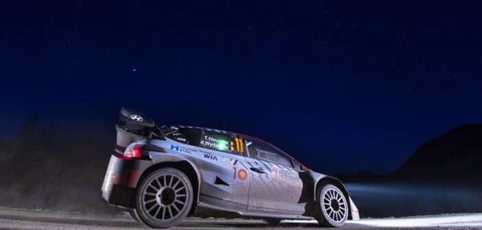 La luce verde dell'Hybrid sulla i20 N di Neuville al Montecarlo