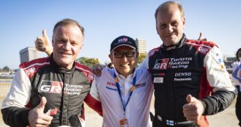 Morizo, Makinen e Kankkunen durente il rally Japan 2022