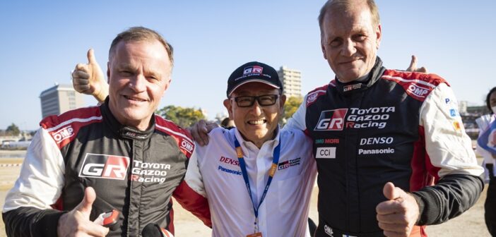 Morizo, Makinen e Kankkunen durente il rally Japan 2022