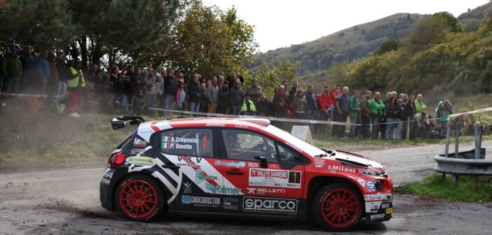 Andrea Crugnola sulle strade del Sanremo al volante della sua C3